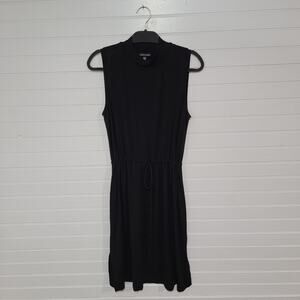 Eileen Fisher Black Sleeveless Midi Dress